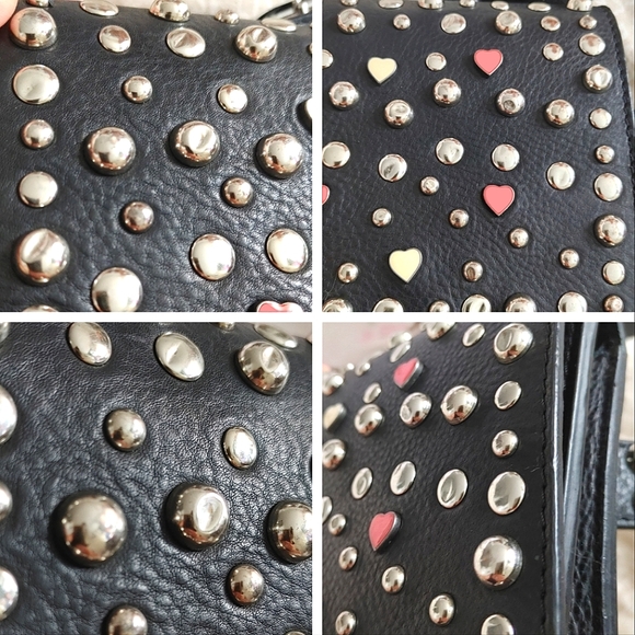 Scotch & Soda Maison Scotch Leather Heart Studded Belt Bag - Picture 11 of 16